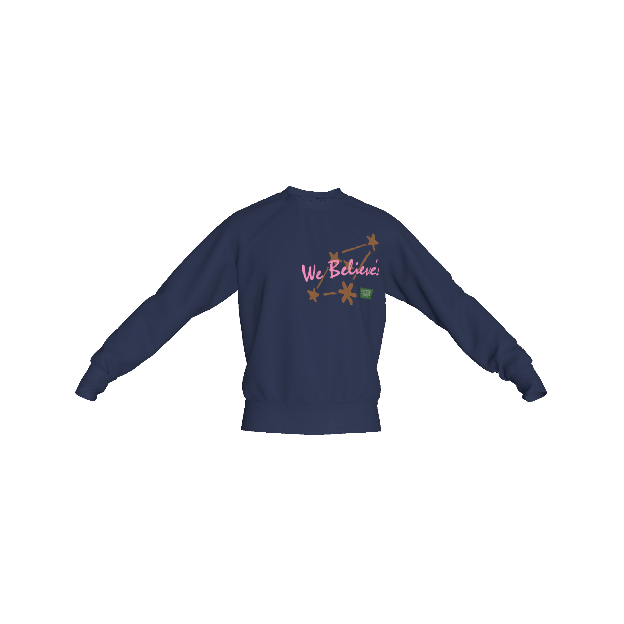 Believe Sweatshirt Navy