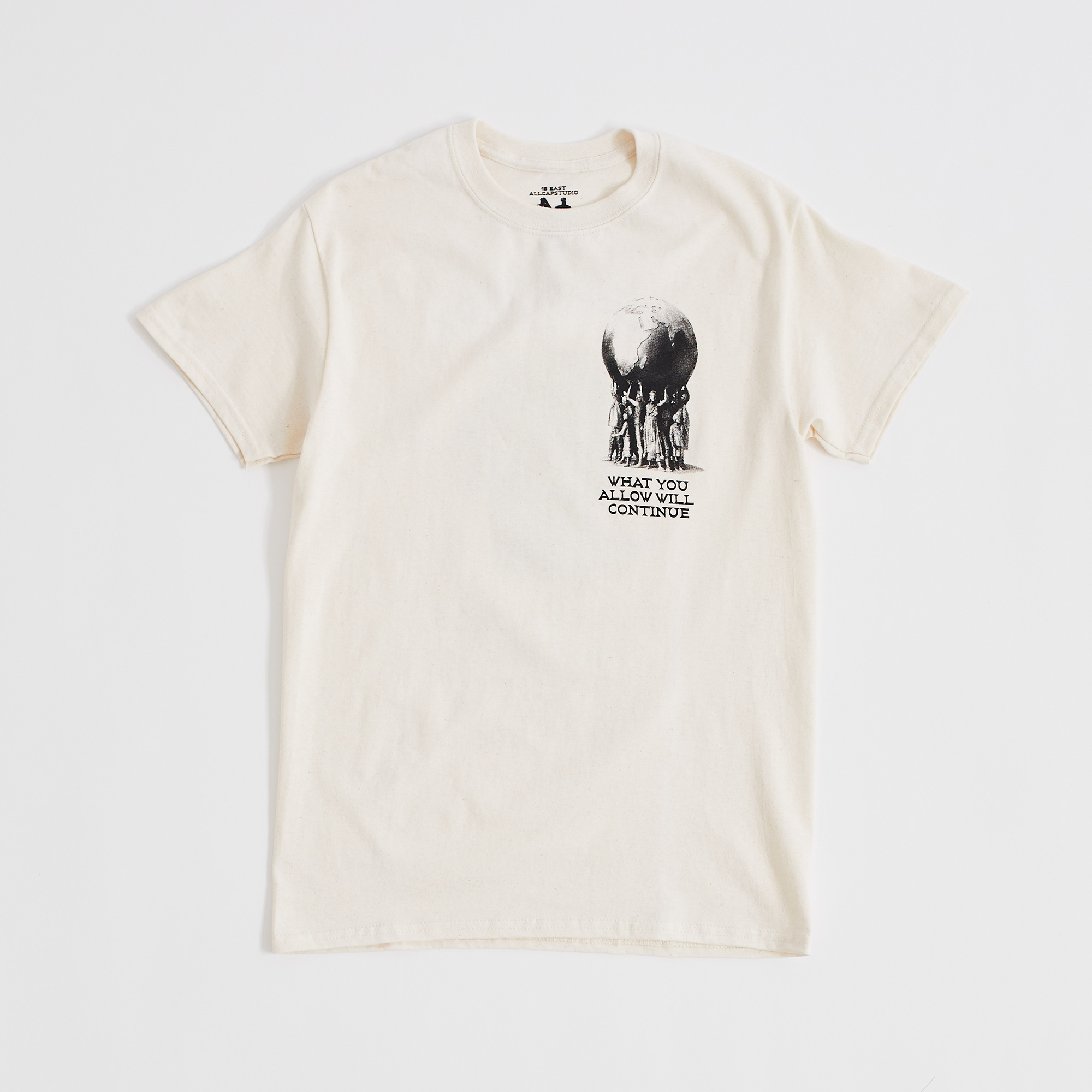 SILENCE IS VIOLENCE TEE  (UNDYED)