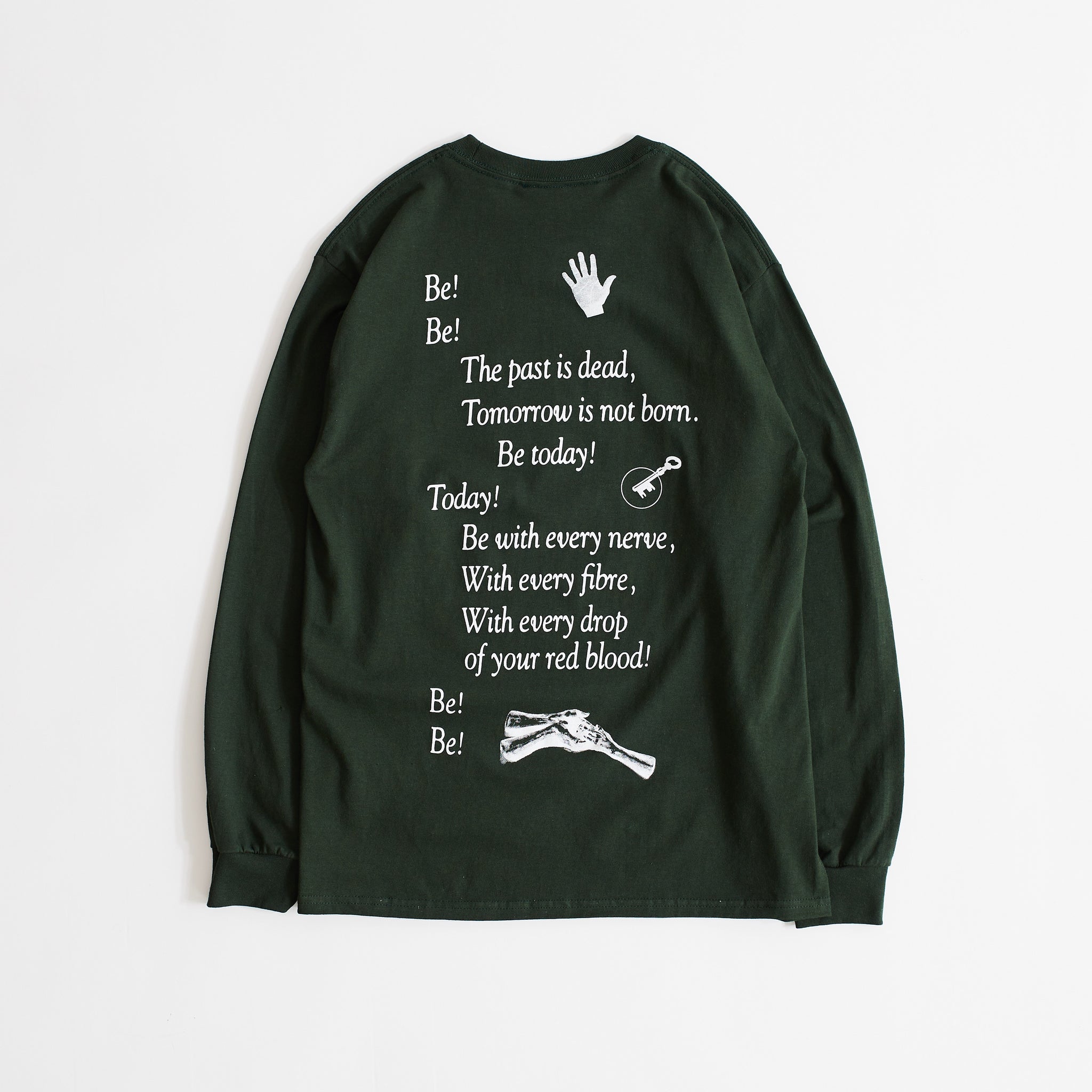 Be Present L/S T-Shirt (Forest Green)