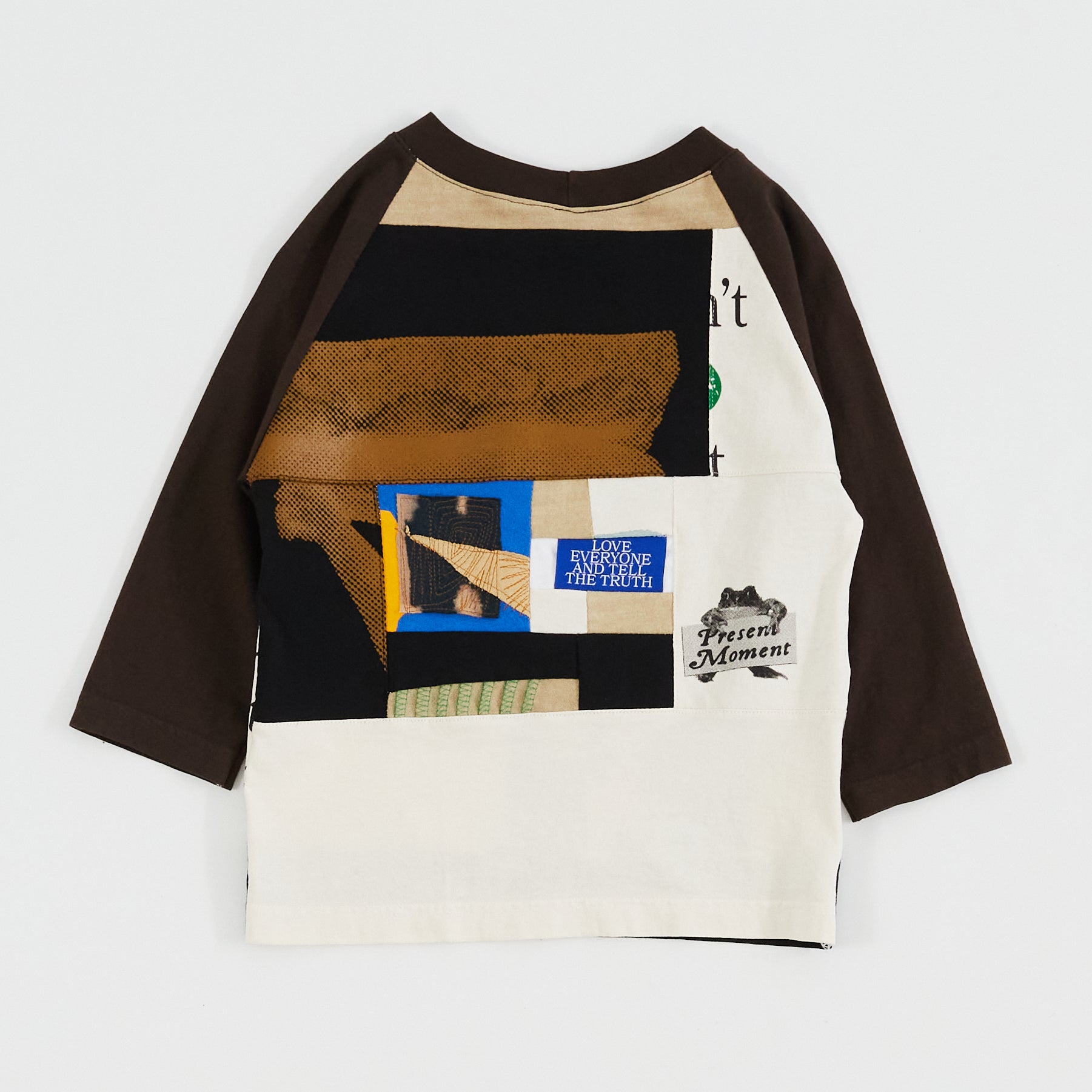 THOUSAND ISLAND: PATCHWORK FROG RAGLAN T-SHIRT