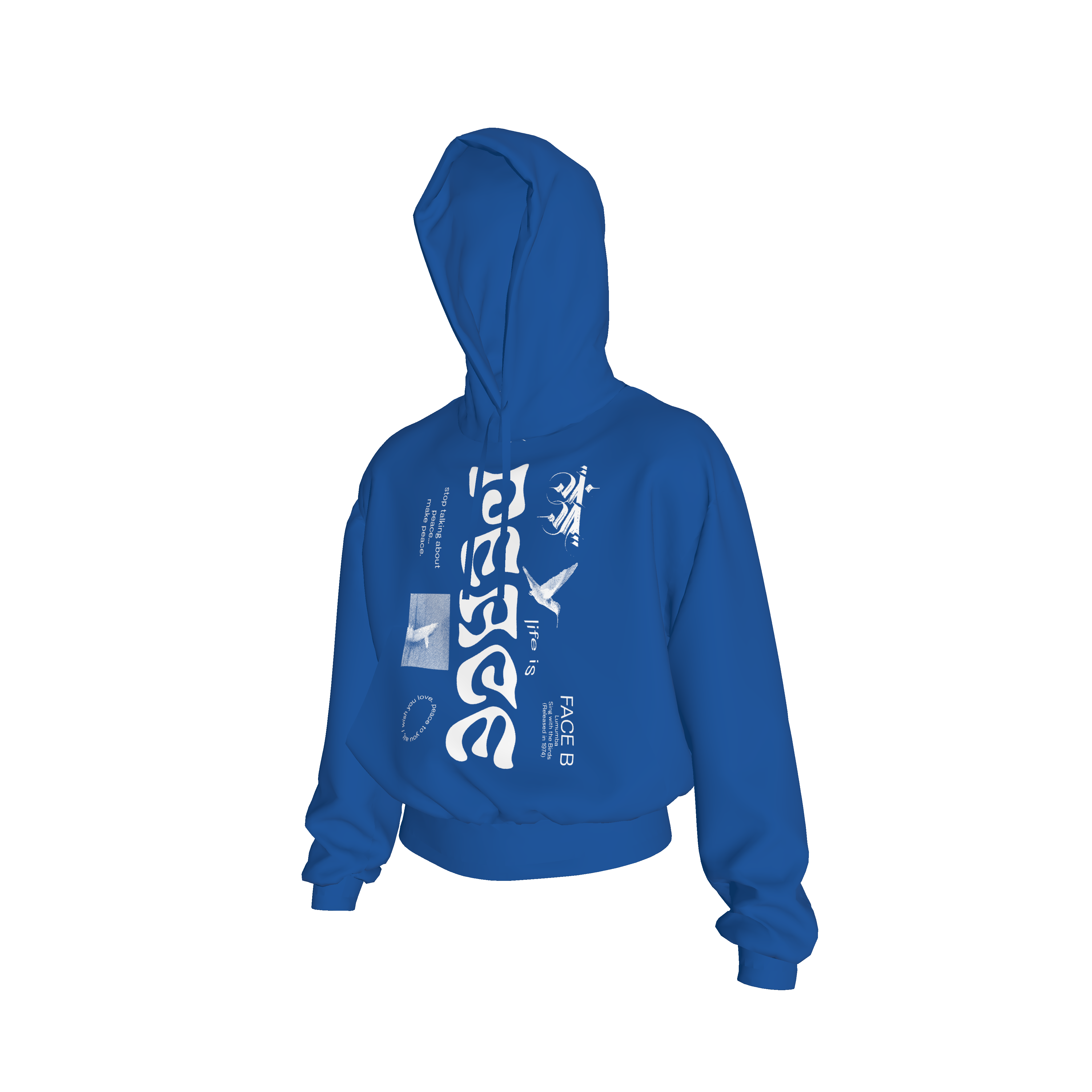 Lumumba Hoodie 2.0 (Blue)