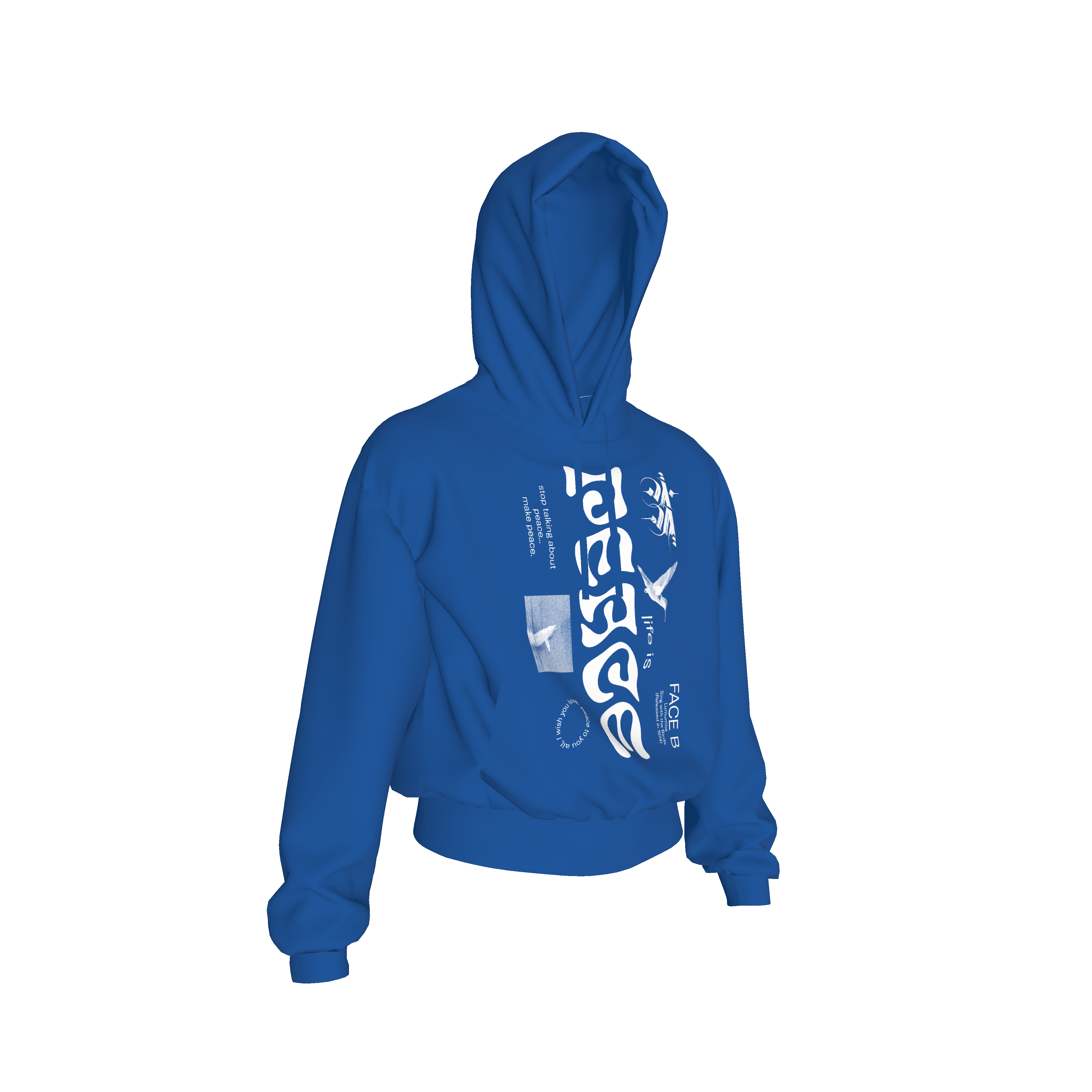 Lumumba Hoodie 2.0 (Blue)