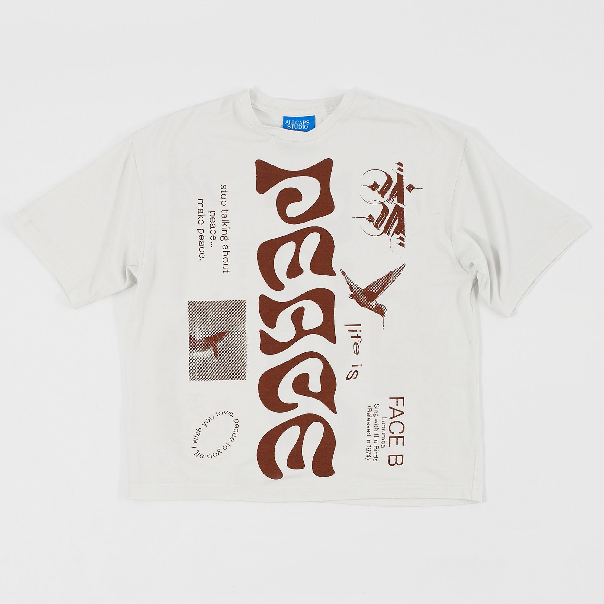 LUMUMBA BOXY T-SHIRT (WHITE)