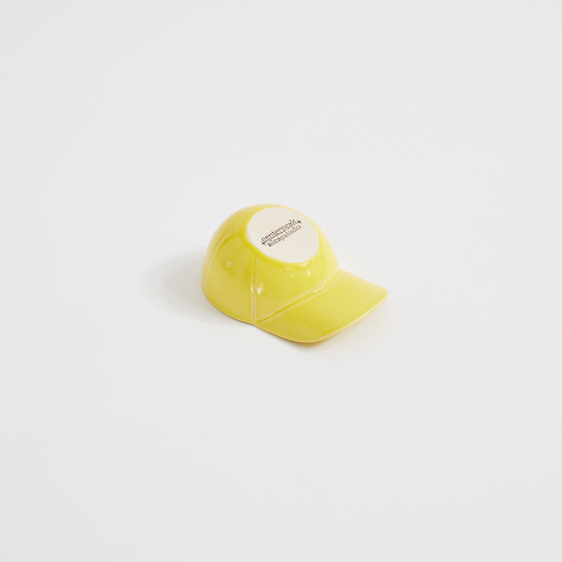 Ceramic Cap Incense Holder (Yellow)