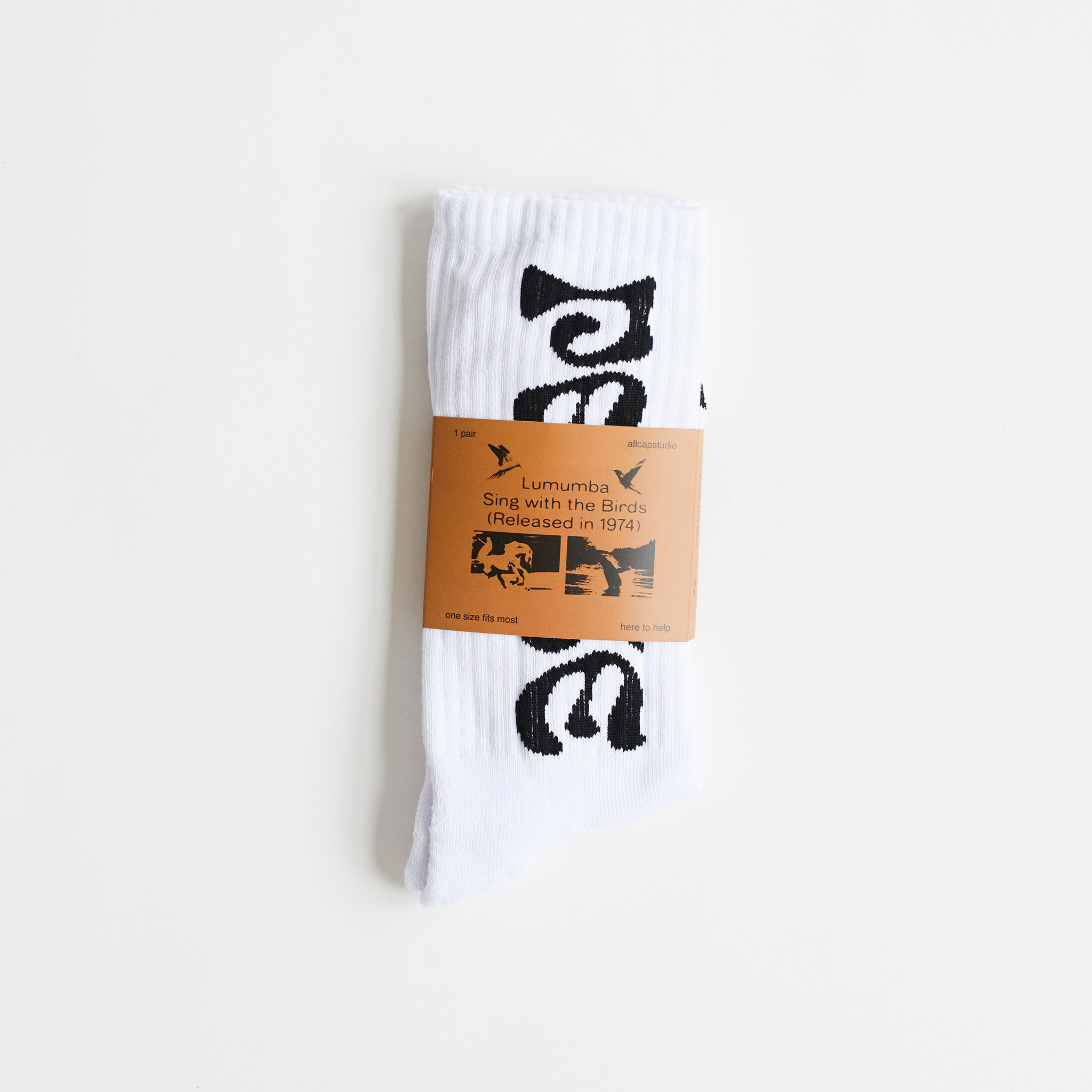 Lumumba Socks (White)