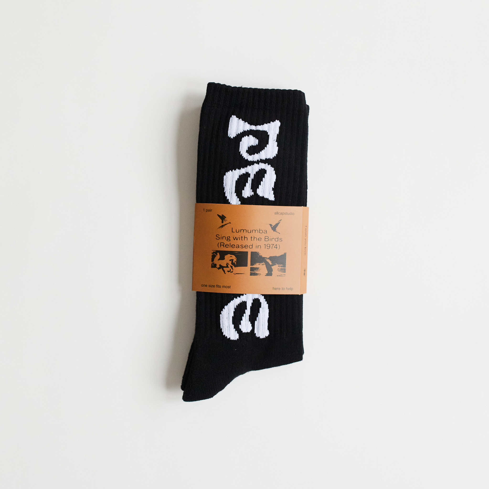 Lumumba Socks (Black)