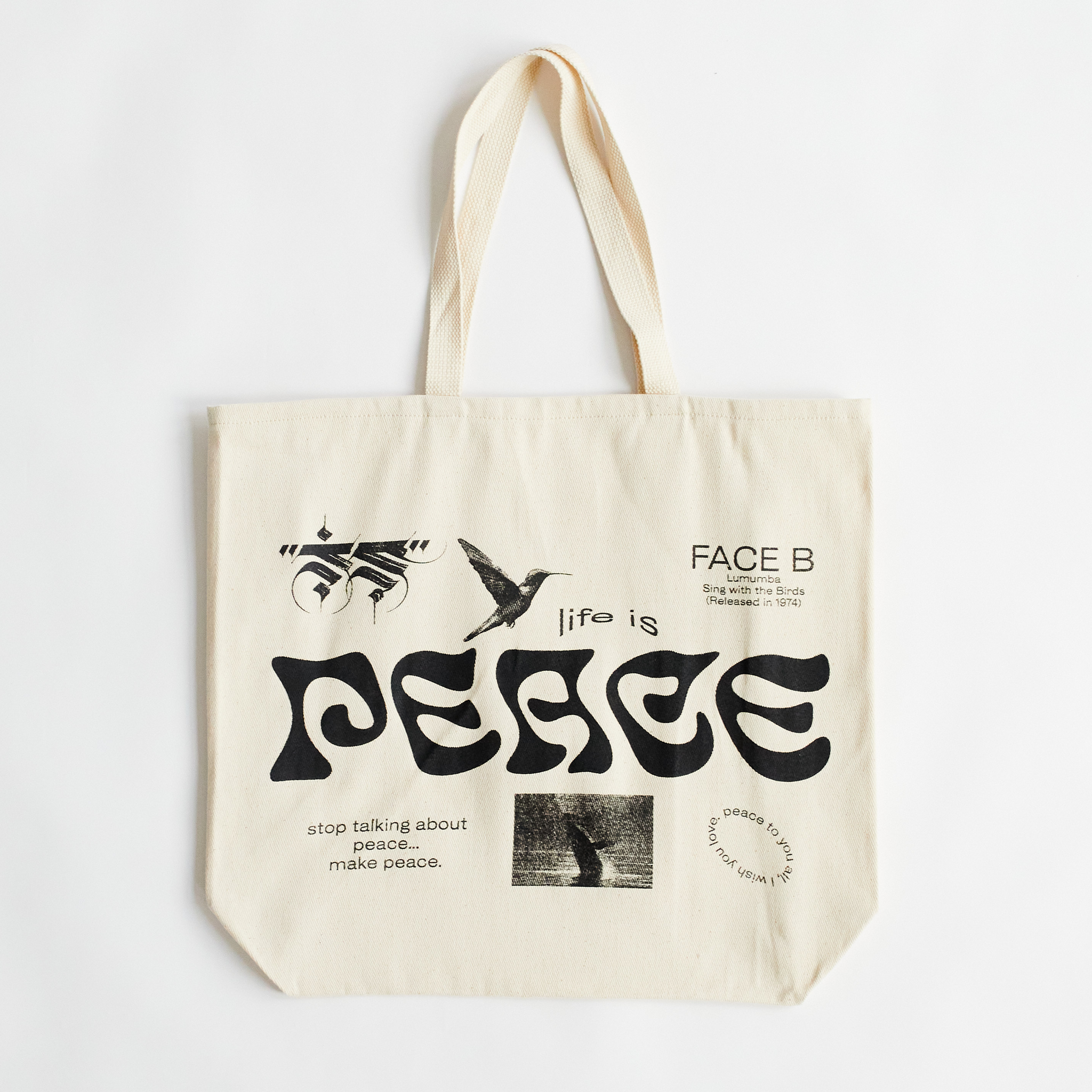 The Lumumba Tote Bag (Natural)