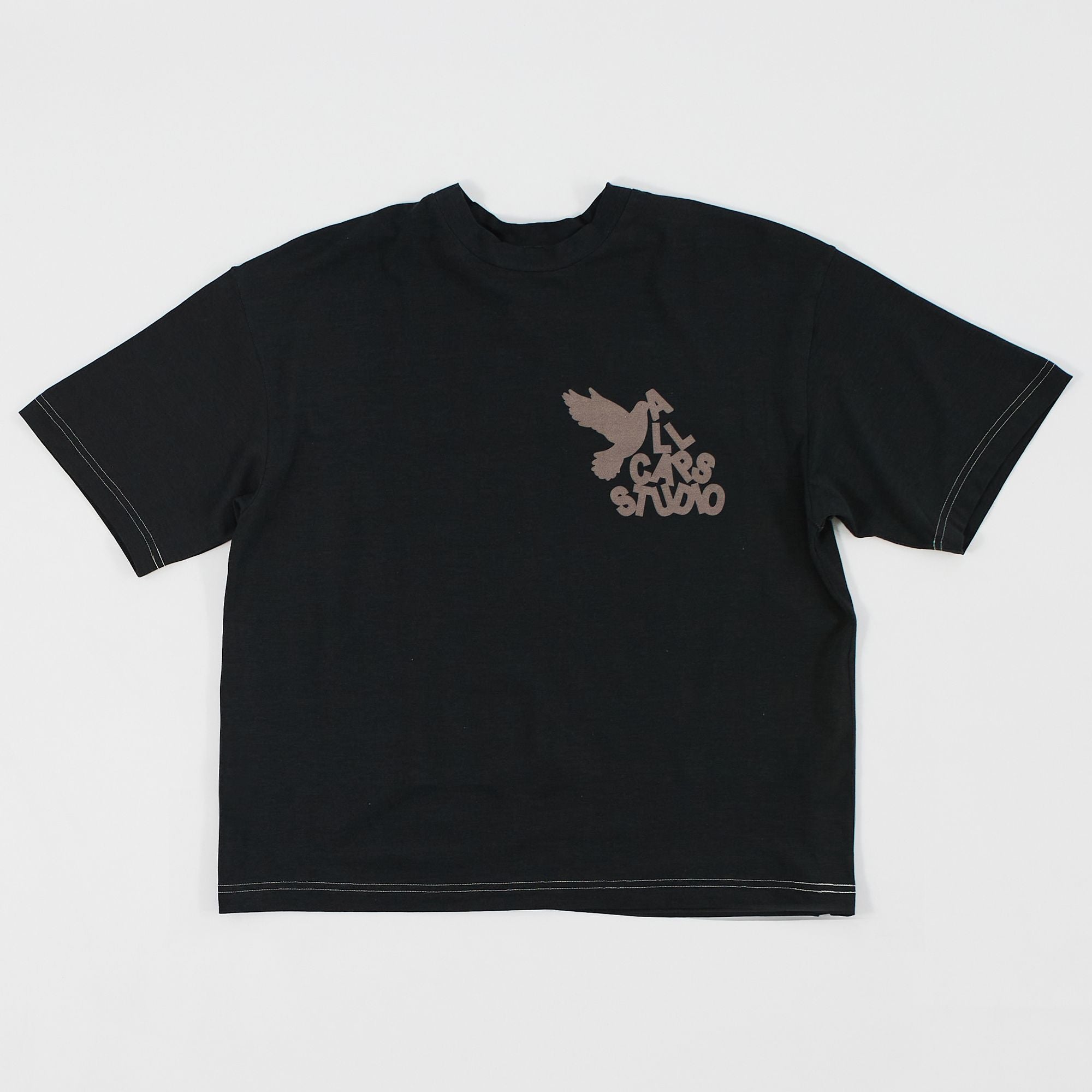 ACS BIRD LOGO BOXY T-SHIRT (BLACK)