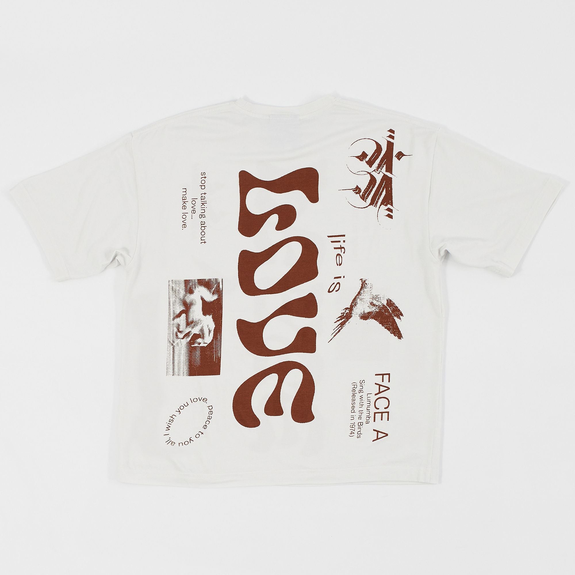 LUMUMBA BOXY T-SHIRT (WHITE)