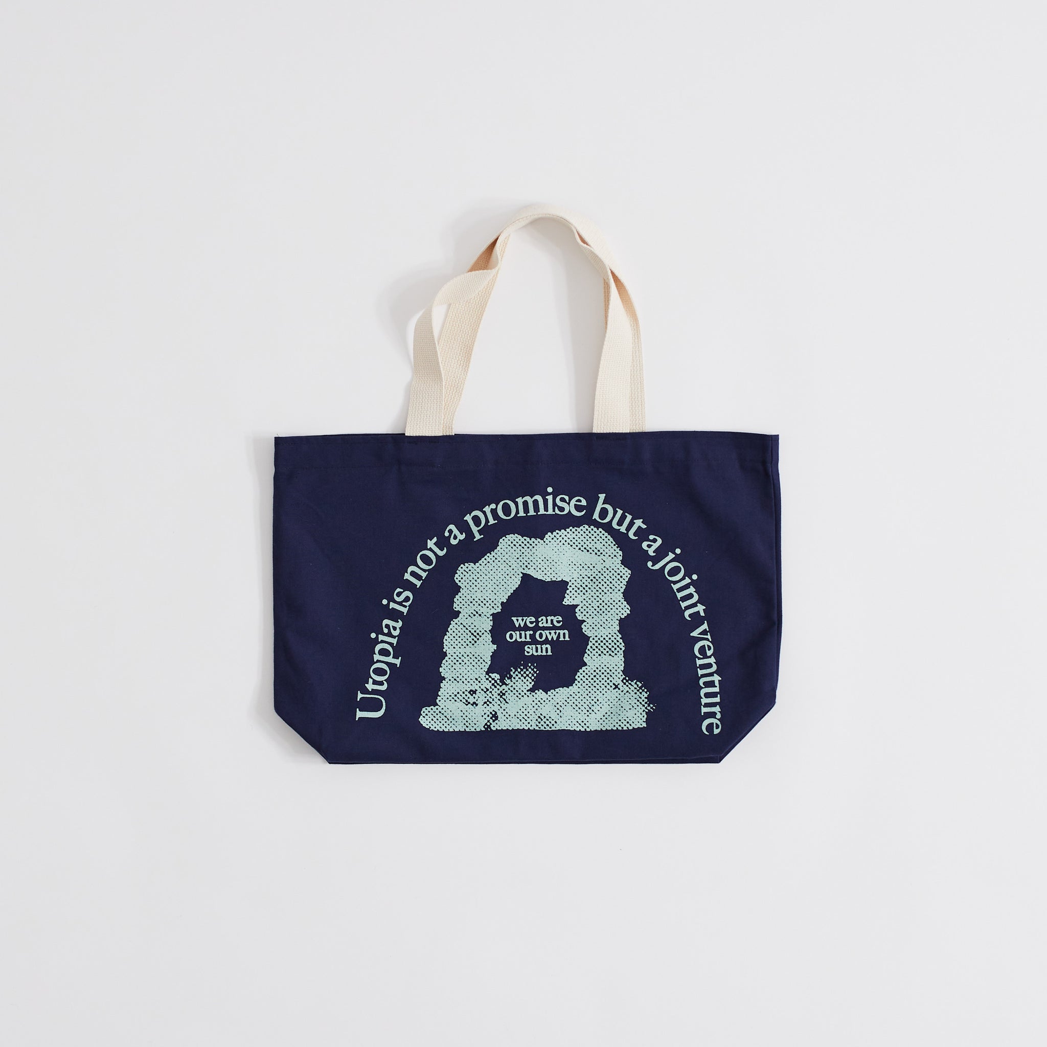 Behold! Tote Bag (Navy) *CUSTOM WOVEN LABEL ADDITION*