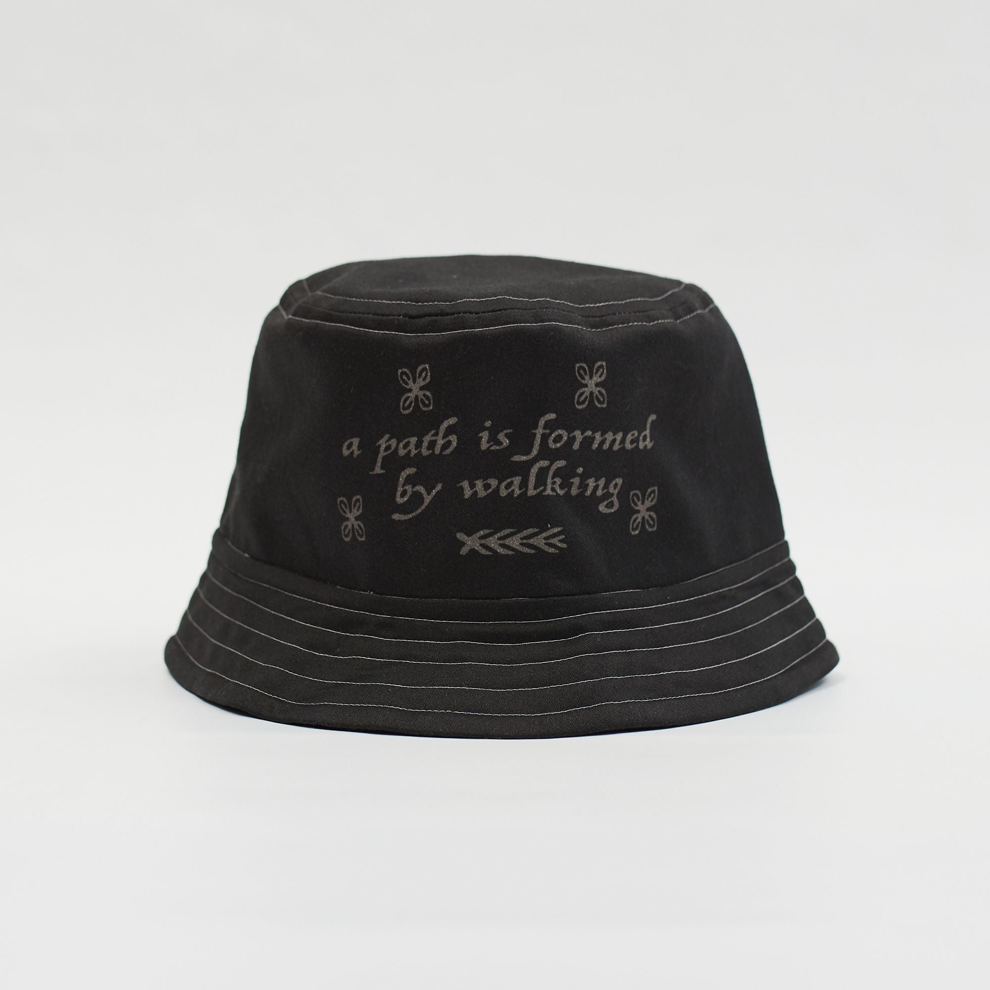 A PATH BUCKET HAT (BLACK)