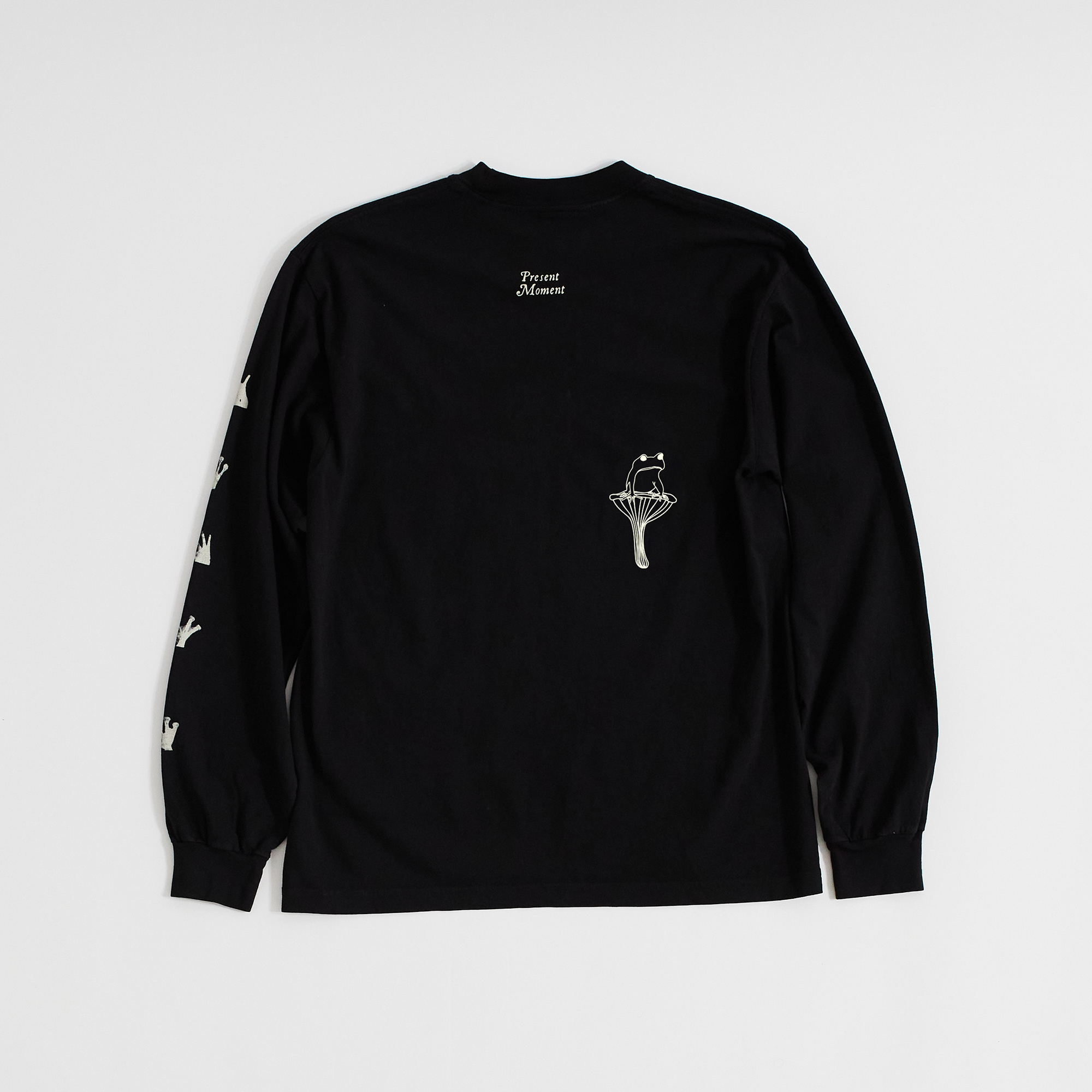 Mushroom Frog L/S T-Shirt (Black)