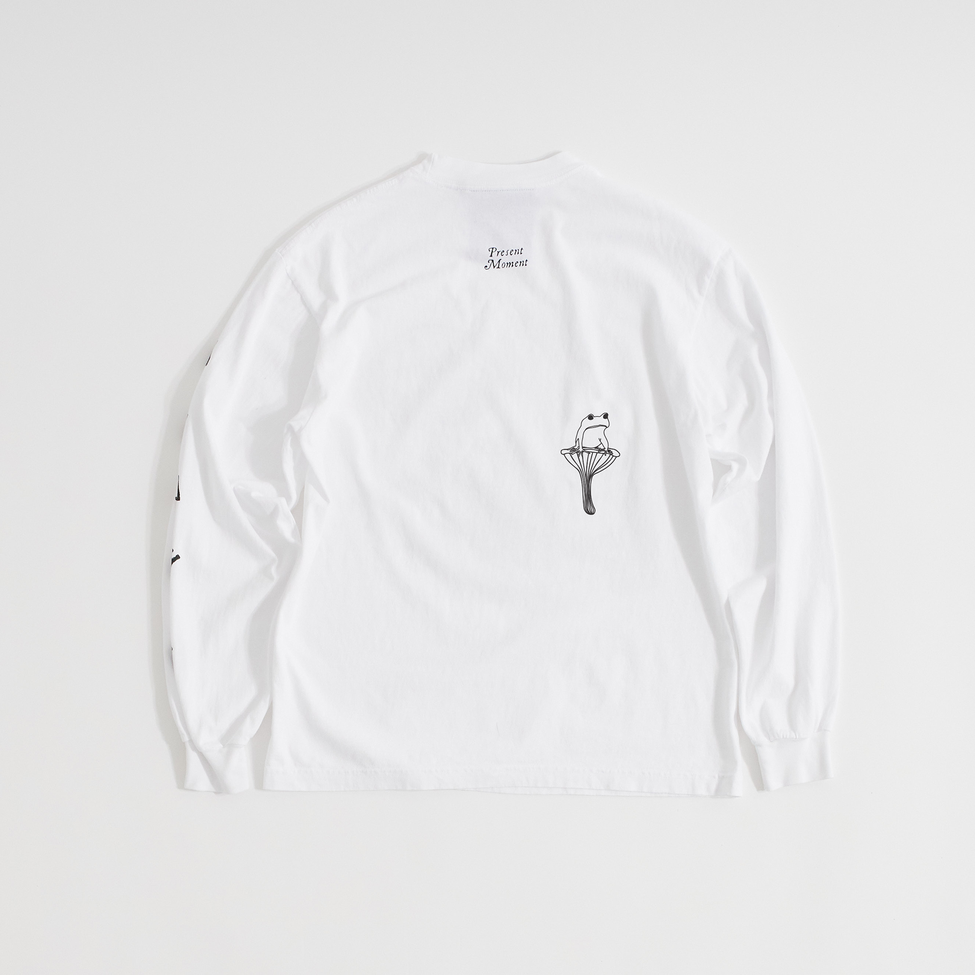 Mushroom Frog L/S T-Shirt (White)